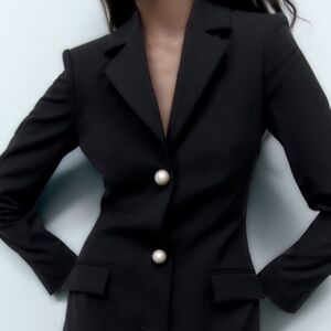 Zara Classic Black Suit Jacket